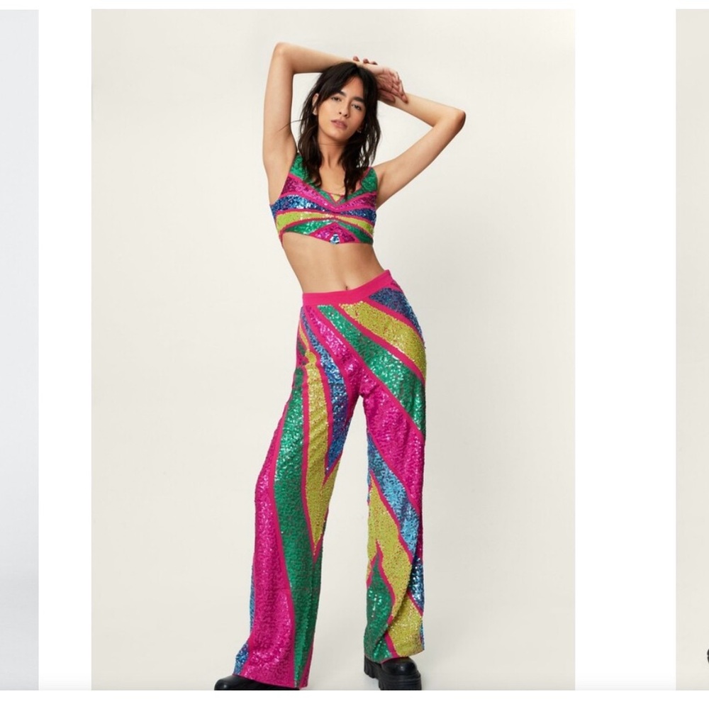 Colorful Sequin Women's Pants